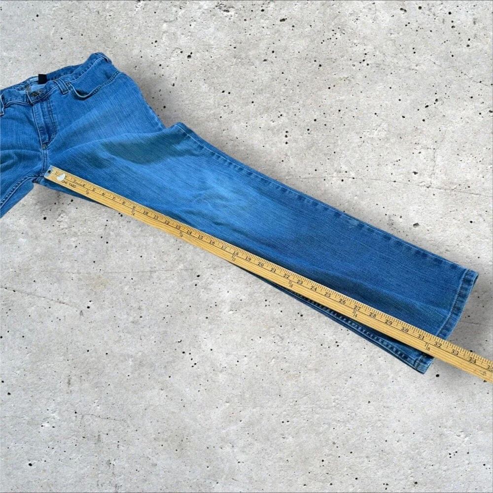 Carhartt Mens Relaxed Fit Straight Leg Jeans 34x34 Blue Denim Workwear Pants